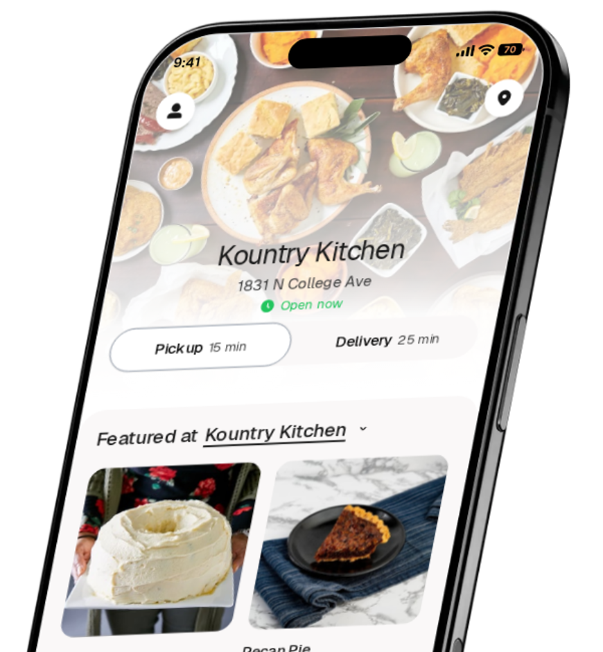 Kountry Kitchen app preview