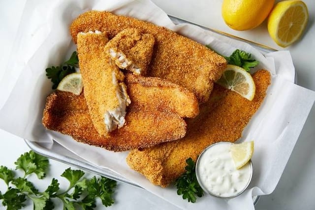 Fried Catfish Filet.